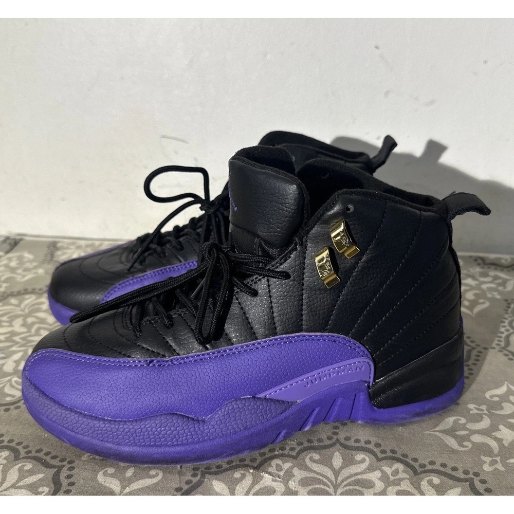 Nike Air Jordan 12 Retro GS Field Purple Black Size US 7.5- 153265-057